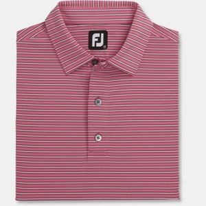 Men's Pink Striped FootJoy Polo